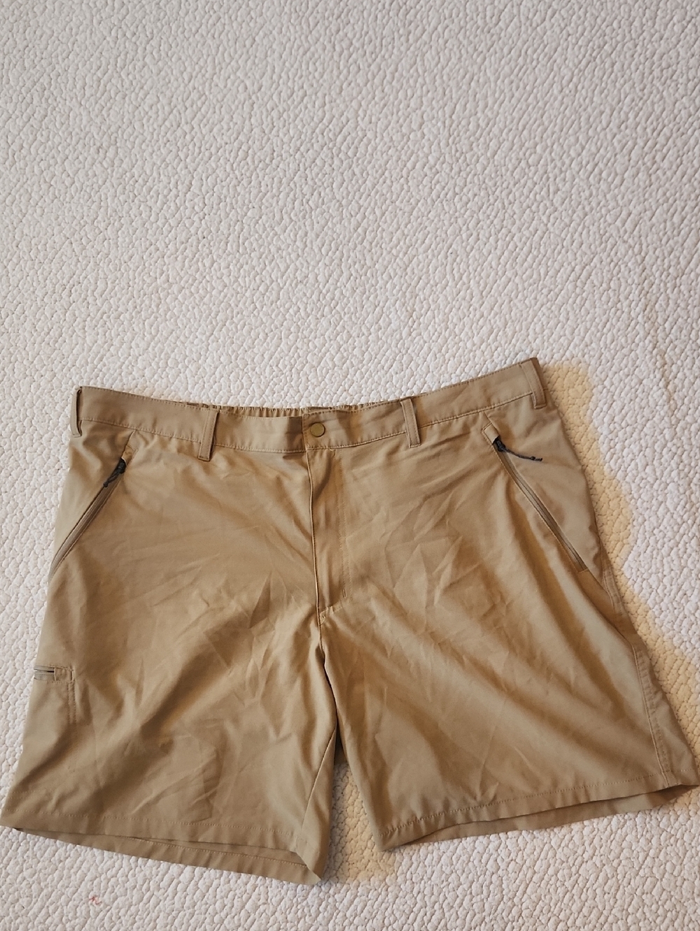 Columbia Gorpcore Sportswear Mens Khaki Shorts Hikiing Camping